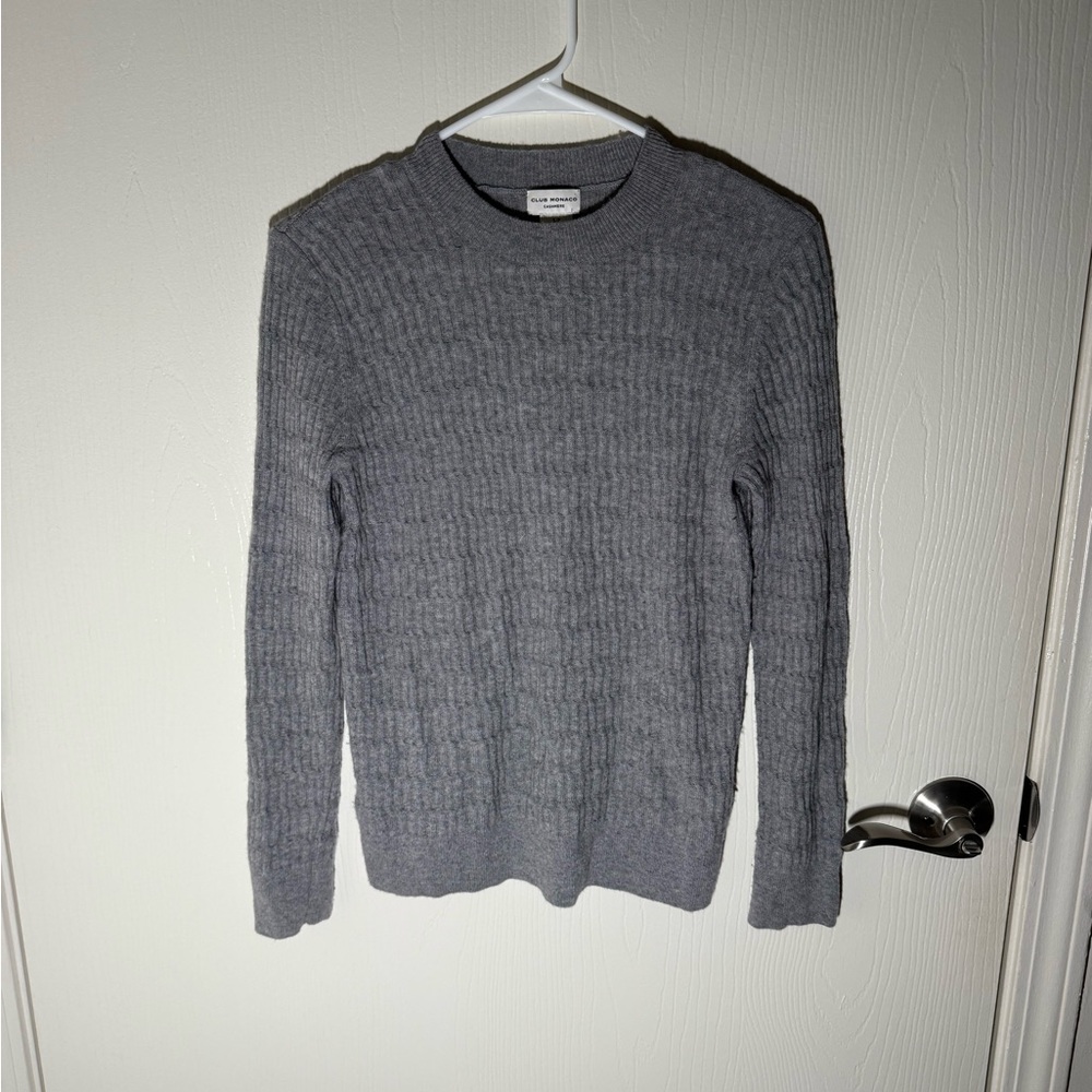 Club Monaco Women’s 100% Cashmere Pullover Sweater Minimalist Basic Sz Small
